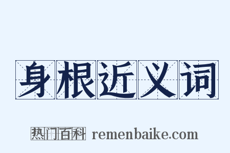 身根近义词是什么意思的图片